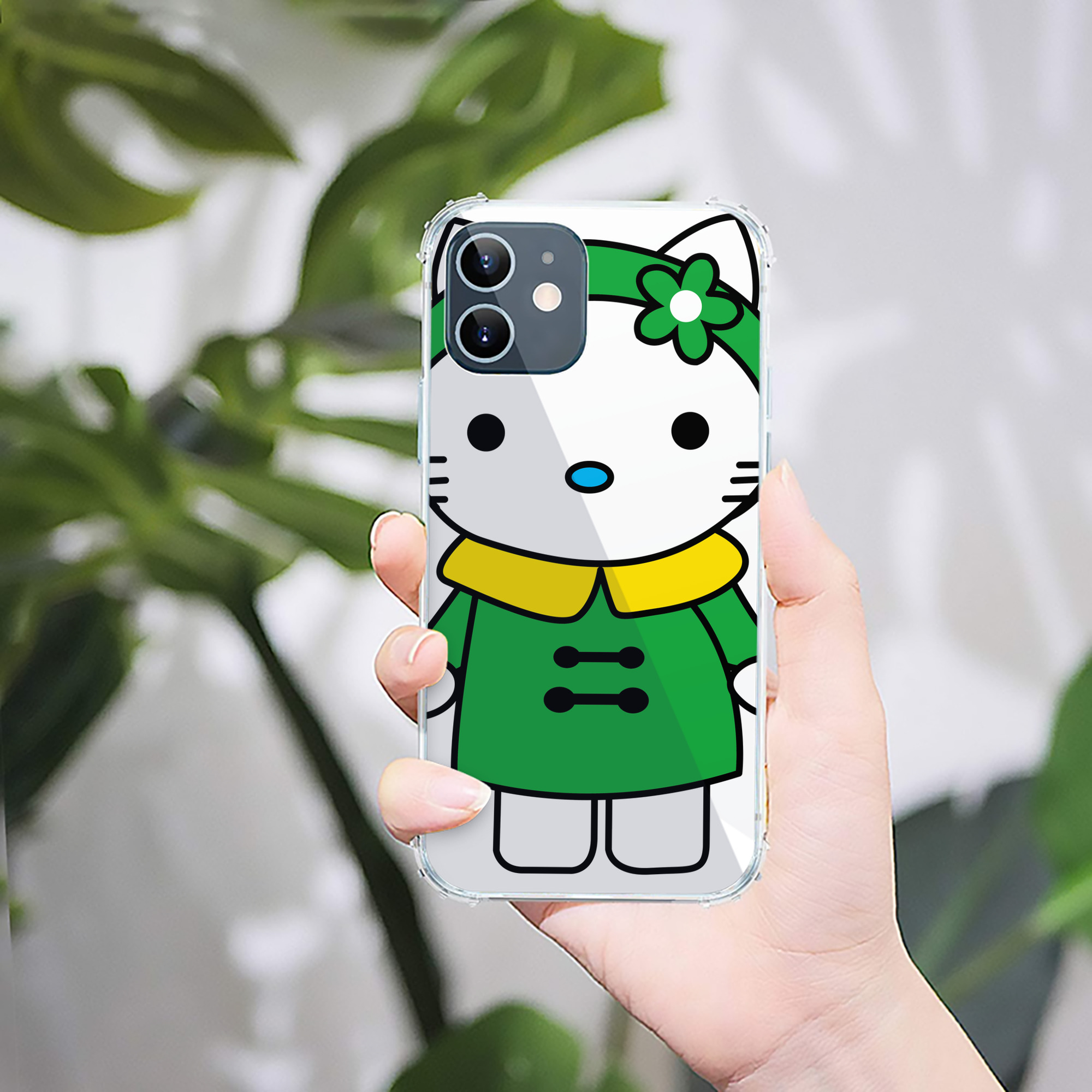 （画像用） Hello Kitty ハローキティ 【iPhone 12シリーズ対応】透明スマホケース（クリアソフトケース）
